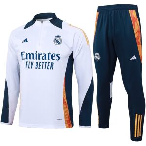 Herren Real Madrid Trainingsanzug Weiß 2024/25