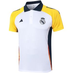 Herren Real Madrid Polo Shirt Weiß 2023/24
