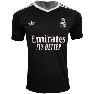 Mens Real Madrid Goalkeeper Black Jersey 2024/25