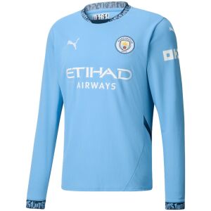 Mens Manchester City Home Jersey Long Sleeve 2024/25