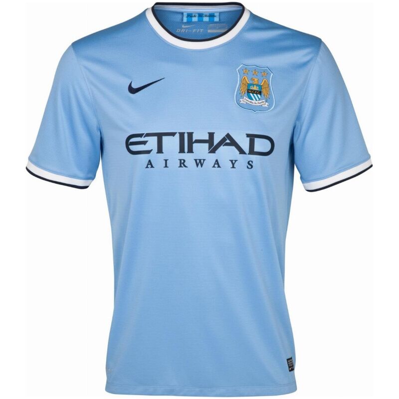 Mens Manchester City Retro Home Jersey 2013/14