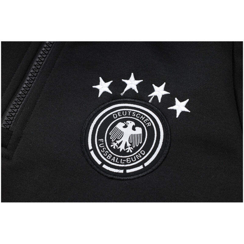 Mens Germany Hoodie Sweatshirt + Pants Training Suit Black 2024