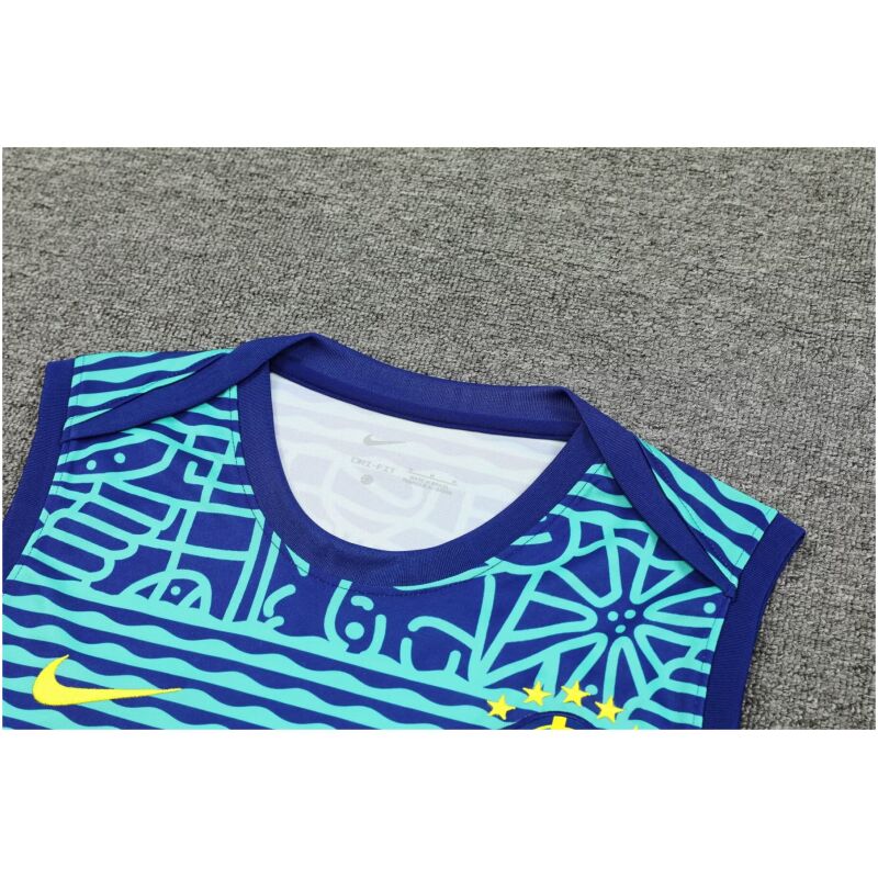 Mens Brazil Singlet Suit Blue 2024