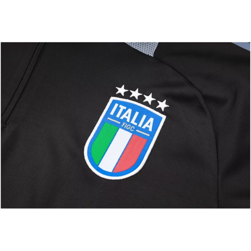 Mens Italy Training Suit Black 2024