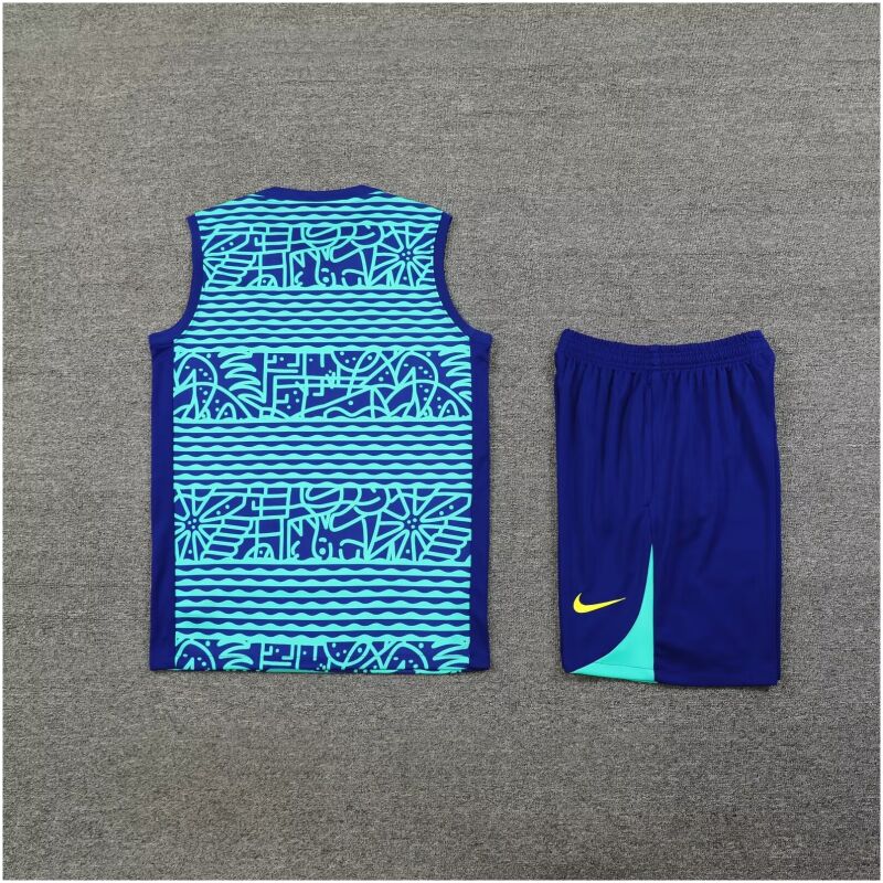 Mens Brazil Singlet Suit Blue 2024