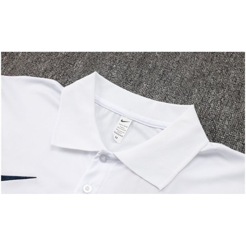 Mens PSG Polo Shirt White 2024/25