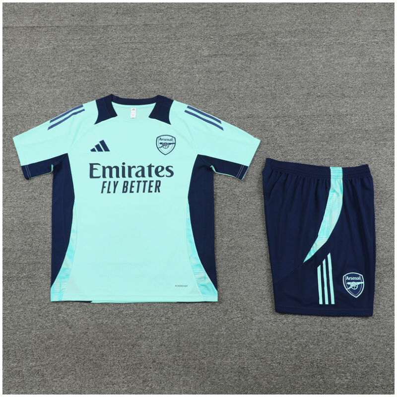 Kids Arsenal Short Training Suit Cyan 2024/25