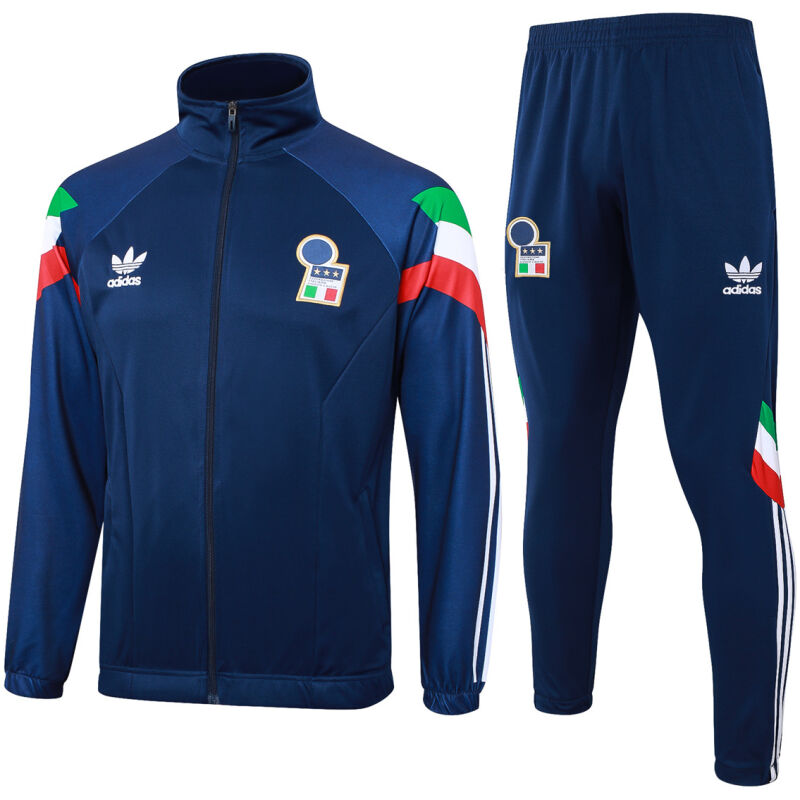 Mens Italy Jacket + Pants Training Suit Royal 2024