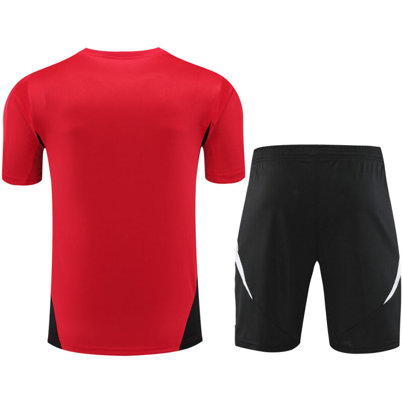 Mens Manchester United Short Training Suit Red 2024/25