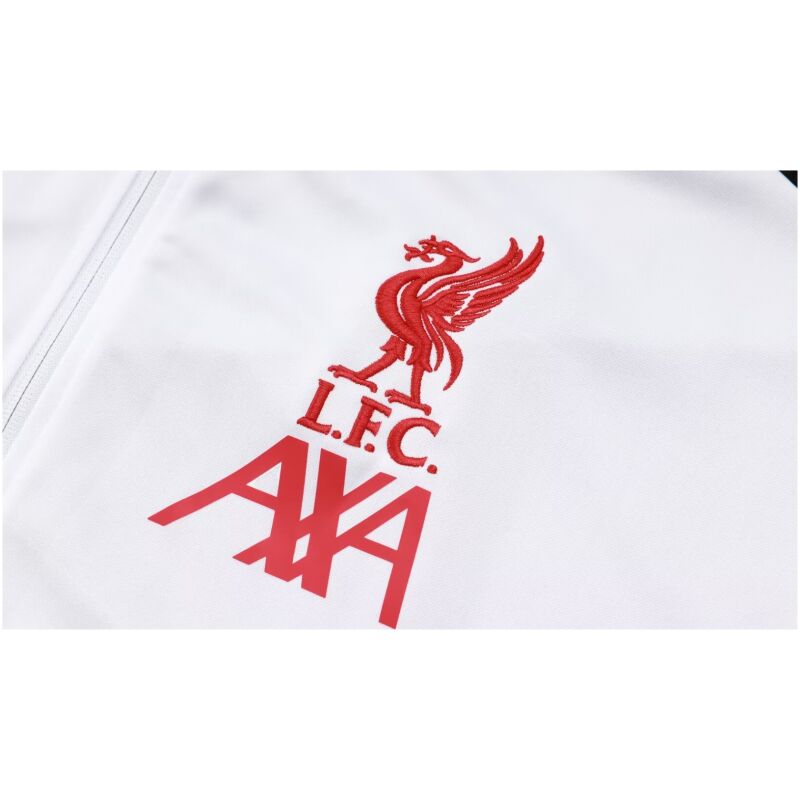 Mens Liverpool Jacket + Pants Training Suit White 2024/25
