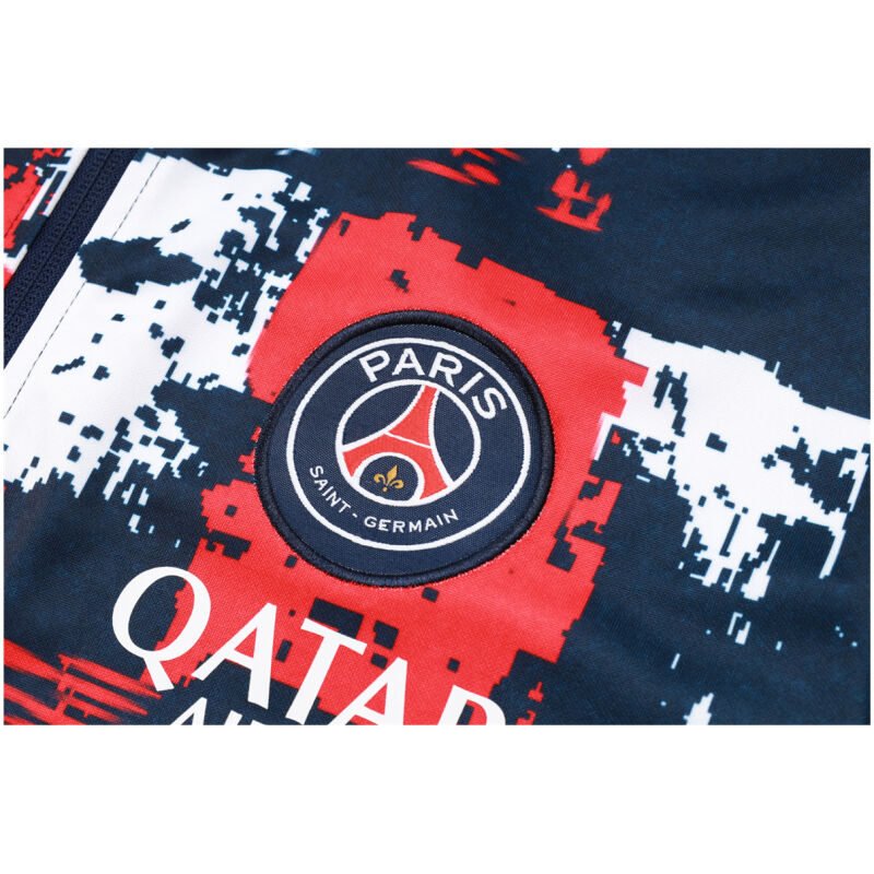 Mens PSG Jacket + Pants Training Suit Red / Blue 2024/25