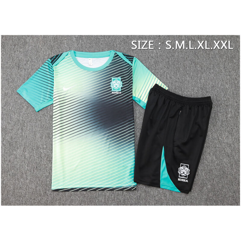 Mens Korea Short Training Suit Green 2024