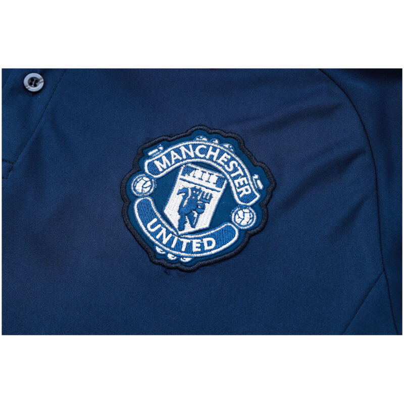 Mens Manchester United Polo Shirt Royal 2024/25