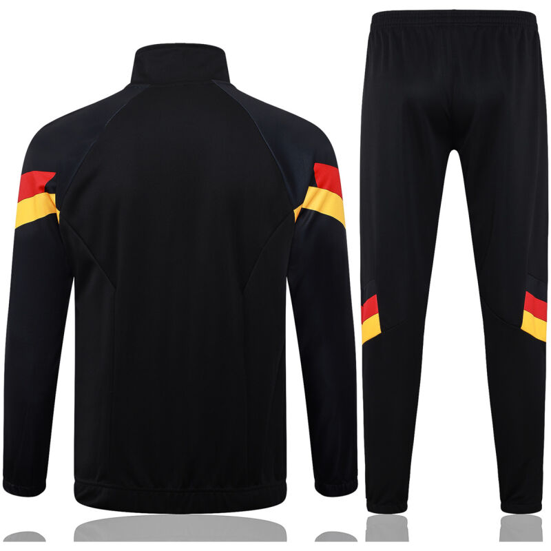 Herren Deutschland Jacke + Hose Trainingsanzug Schwarz 2024
