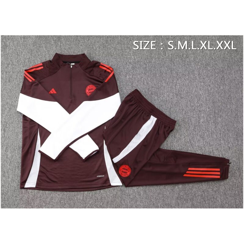Mens Bayern Munich Training Suit Burgundy 2024/25