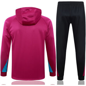 Mens PSG Hoodie Sweatshirt + Pants Training Suit Purple 2024