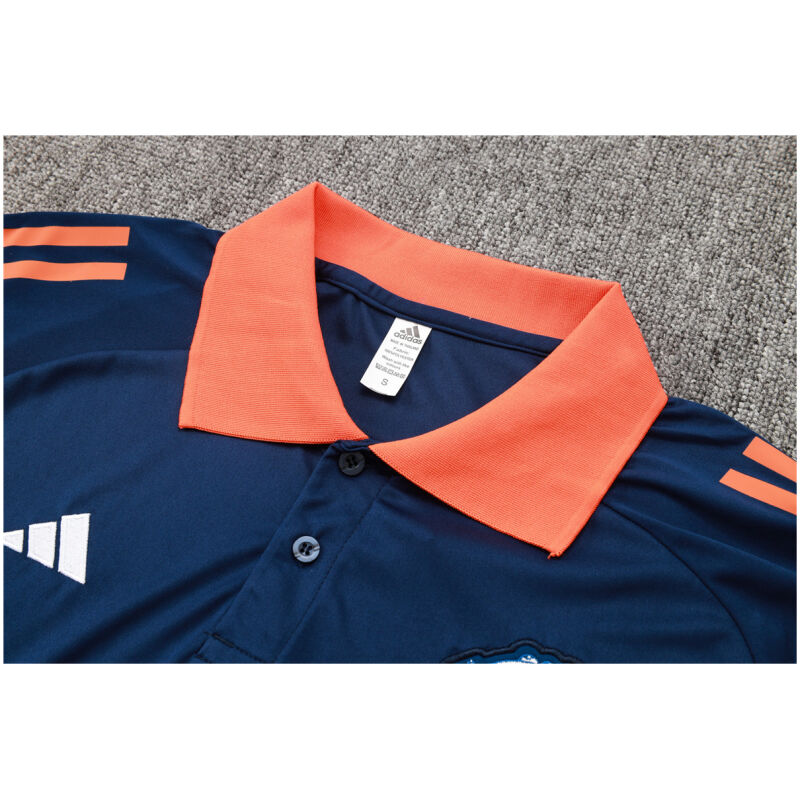 Mens Manchester United Polo Shirt Royal 2024/25