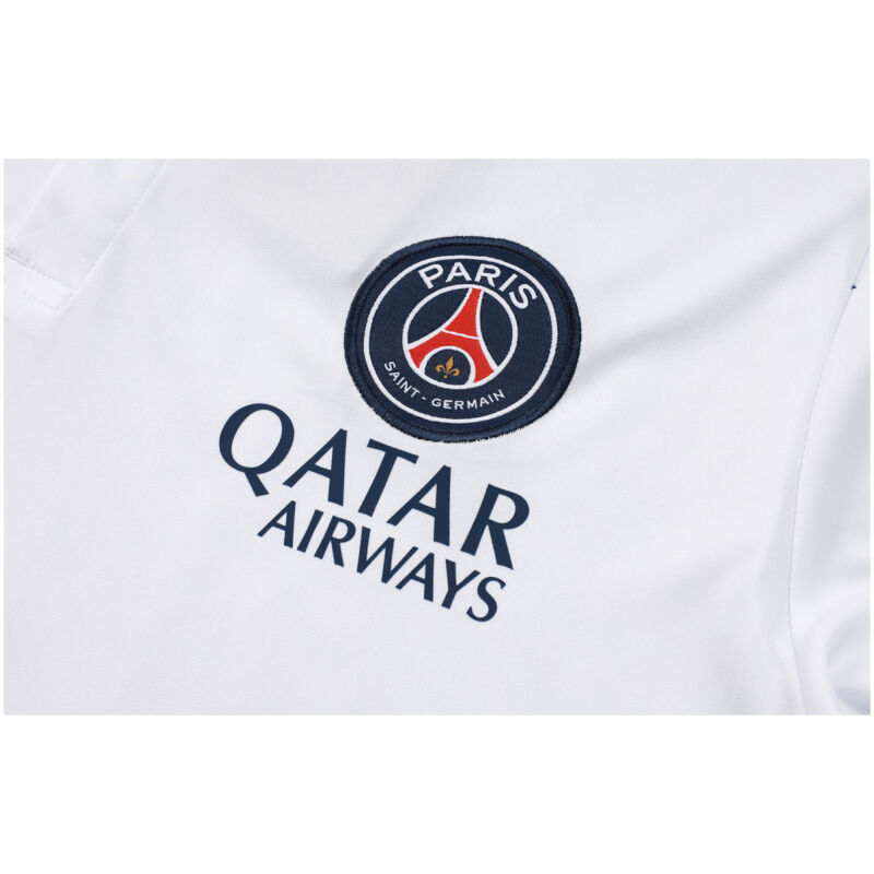 Mens PSG Polo Shirt White 2024/25