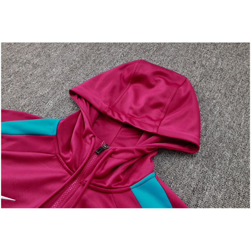 Mens PSG Hoodie Sweatshirt + Pants Training Suit Purple 2024