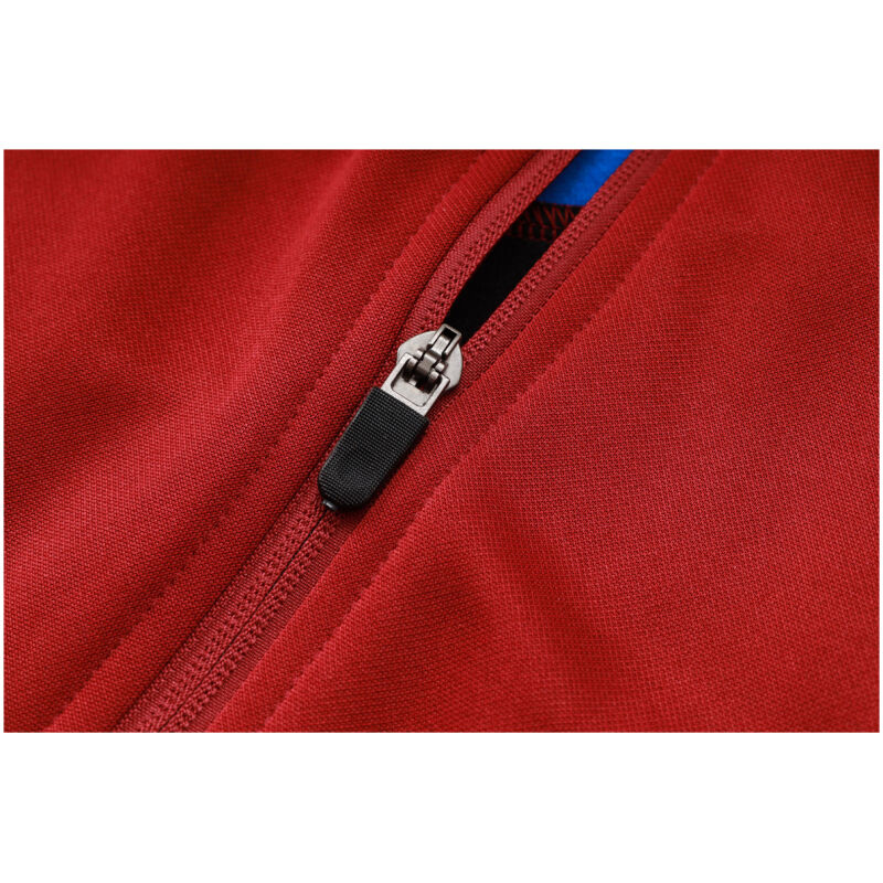 Mens Barcelona Hoodie Jacket + Pants Training Suit Burgundy 2024/25