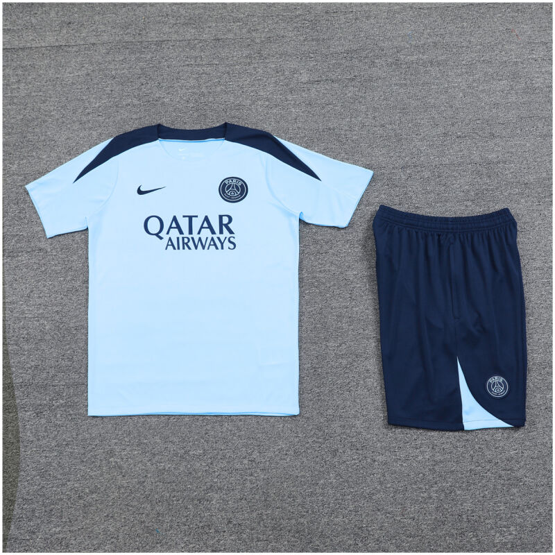 Mens PSG Short Training Suit Light Blue 2024/25
