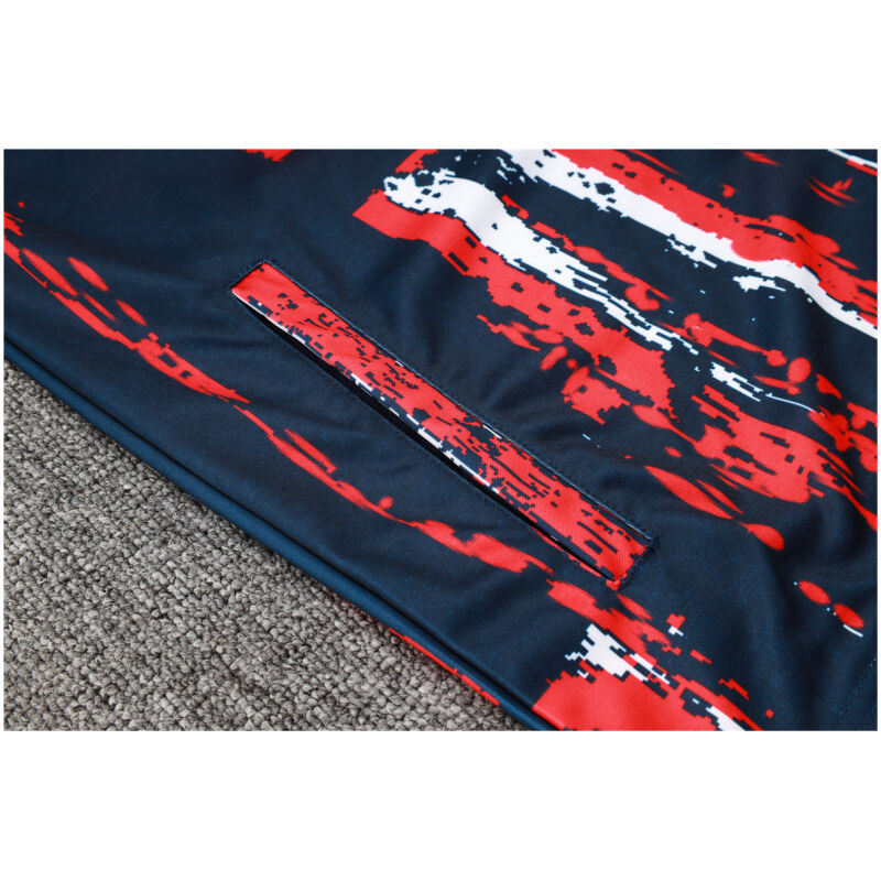 Mens PSG Jacket + Pants Training Suit Red / Blue 2024/25