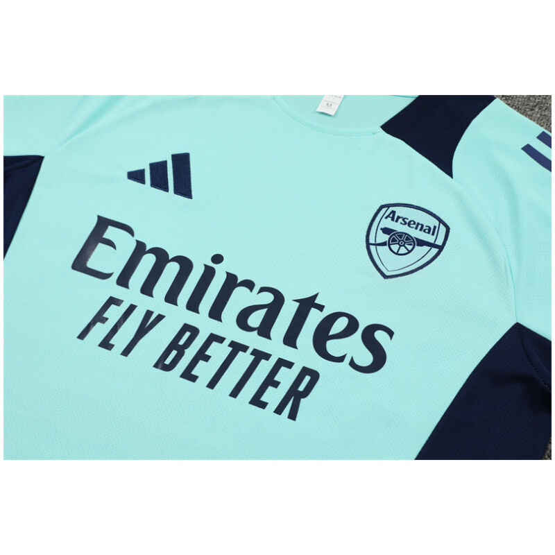 Mens Arsenal Short Training Suit Cyan 2024/25
