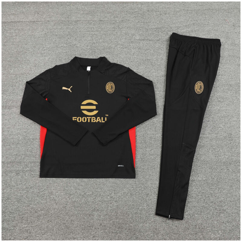 Kids AC Milan Training Suit Black 2024/25