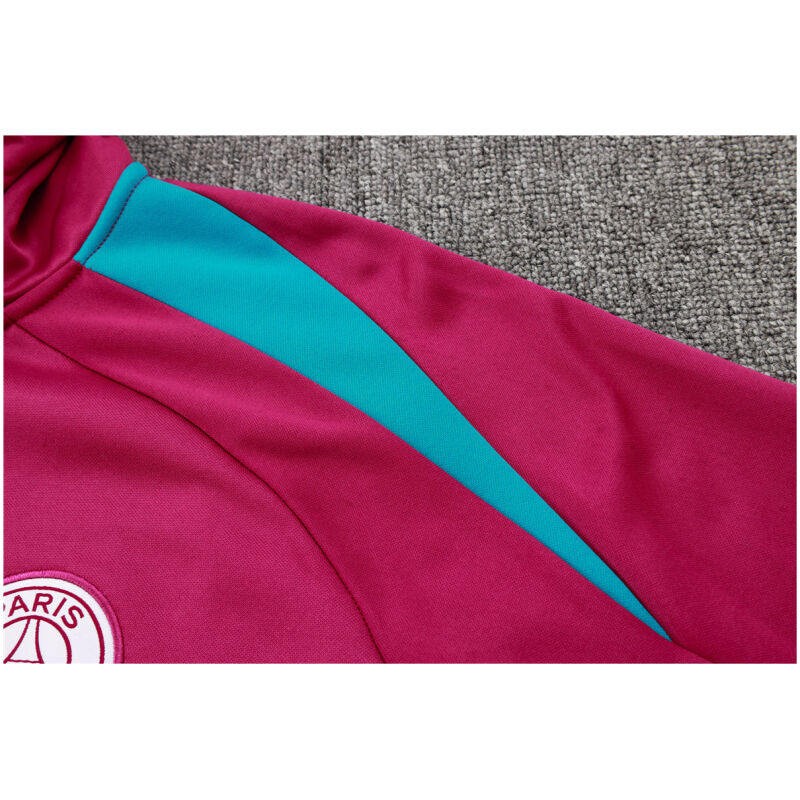 Mens PSG Hoodie Sweatshirt + Pants Training Suit Purple 2024