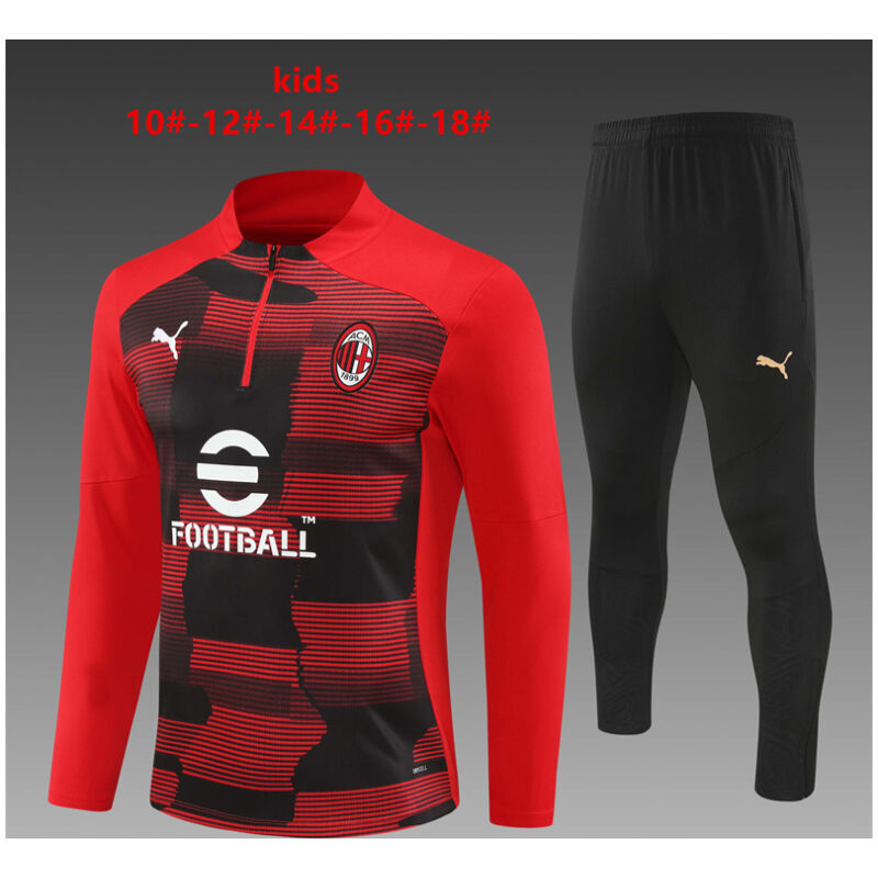 Kids AC Milan Training Suit Red 2024/25