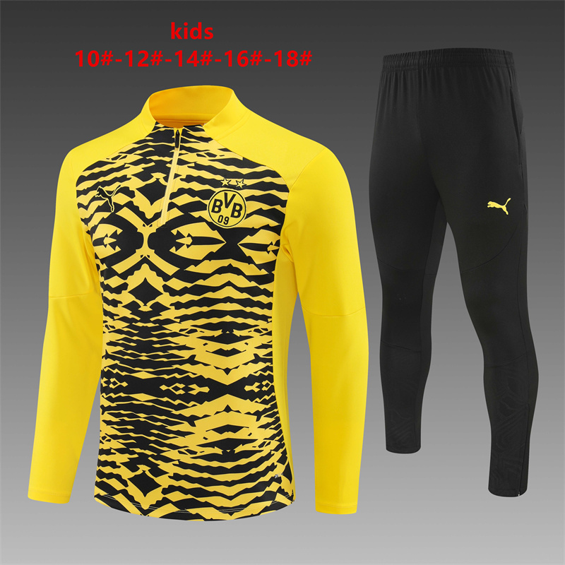Kids Borussia Dortmund Training Suit Yellow 2024/25