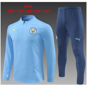 Kids Manchester City Training Suit Blue 2024/25