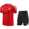 Mens Barcelona Short Training Suit Red 2024/25