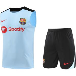 Mens Barcelona Singlet Suit Light Blue 2024/25