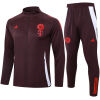 Mens Bayern Munich Jacket + Pants Training Suit Burgundy 2024/25