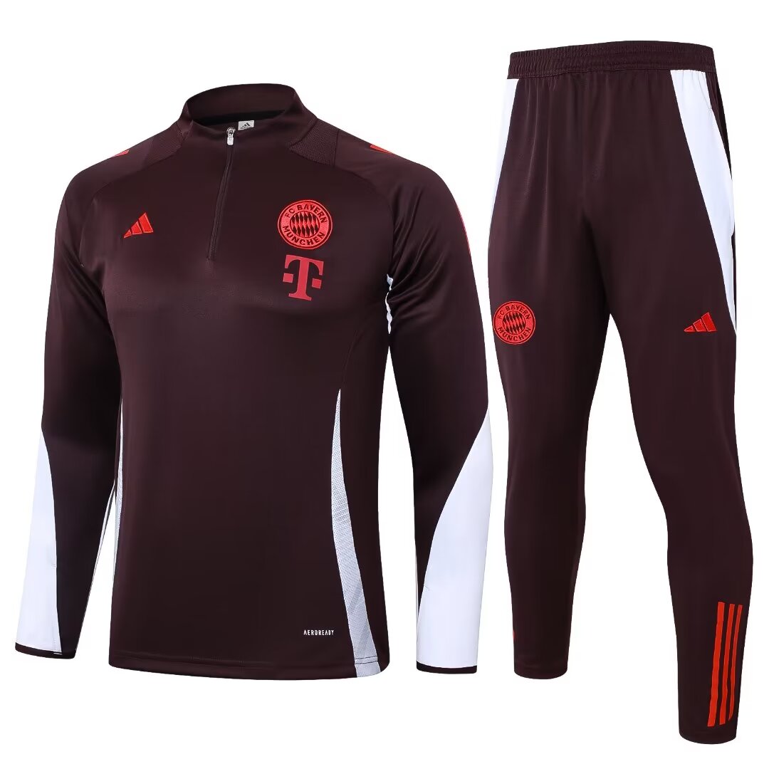 Mens Bayern Munich Training Suit Burgundy 2024/25