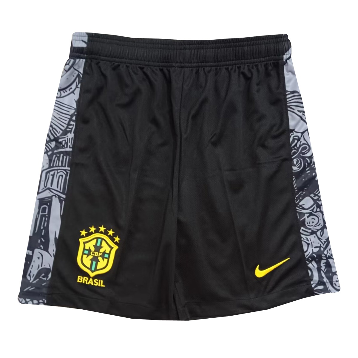Mens Brazil Special Edition Black – Grey Shorts 2024