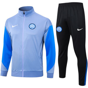 Mens Inter Milan Jacket + Pants Training Suit Light Blue 2024/25