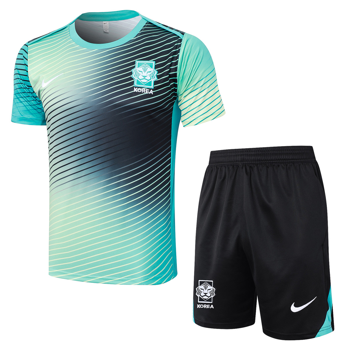 Mens Korea Short Training Suit Green 2024