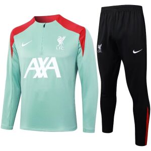 Mens Liverpool Training Suit Light Green 2024/25