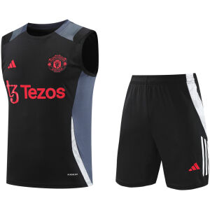 Mens Manchester United Singlet Suit Black 2024/25