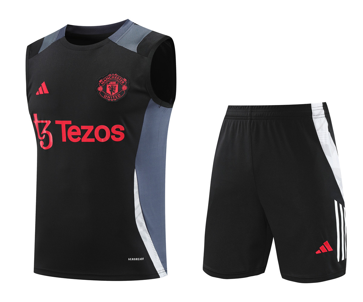Mens Manchester United Singlet Suit Black 2024/25