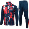 Mens PSG Jacket + Pants Training Suit Red / Blue 2024/25