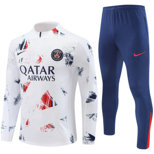 Mens PSG Training Suit White 2024/25