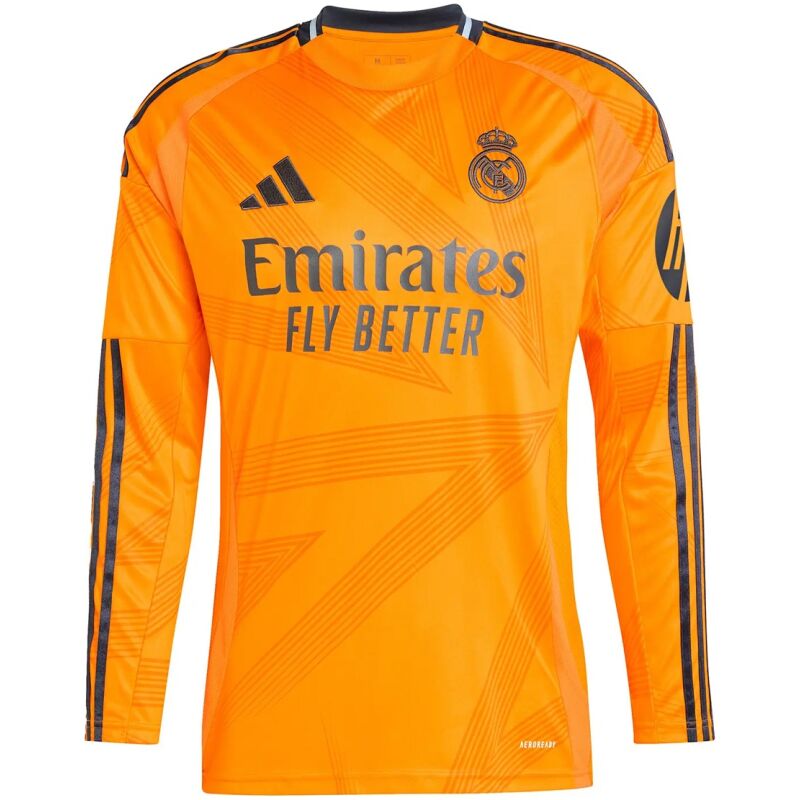 Mens Real Madrid Away Jersey Long Sleeve 2024/25
