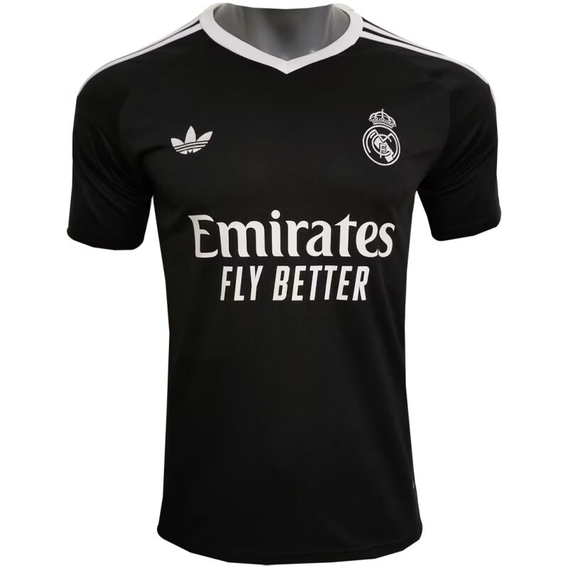 Mens Real Madrid Goalkeeper Black Jersey 2024/25