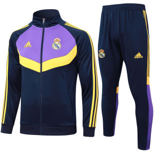 Mens Real Madrid Jacket + Pants Training Suit Royal 2024/25