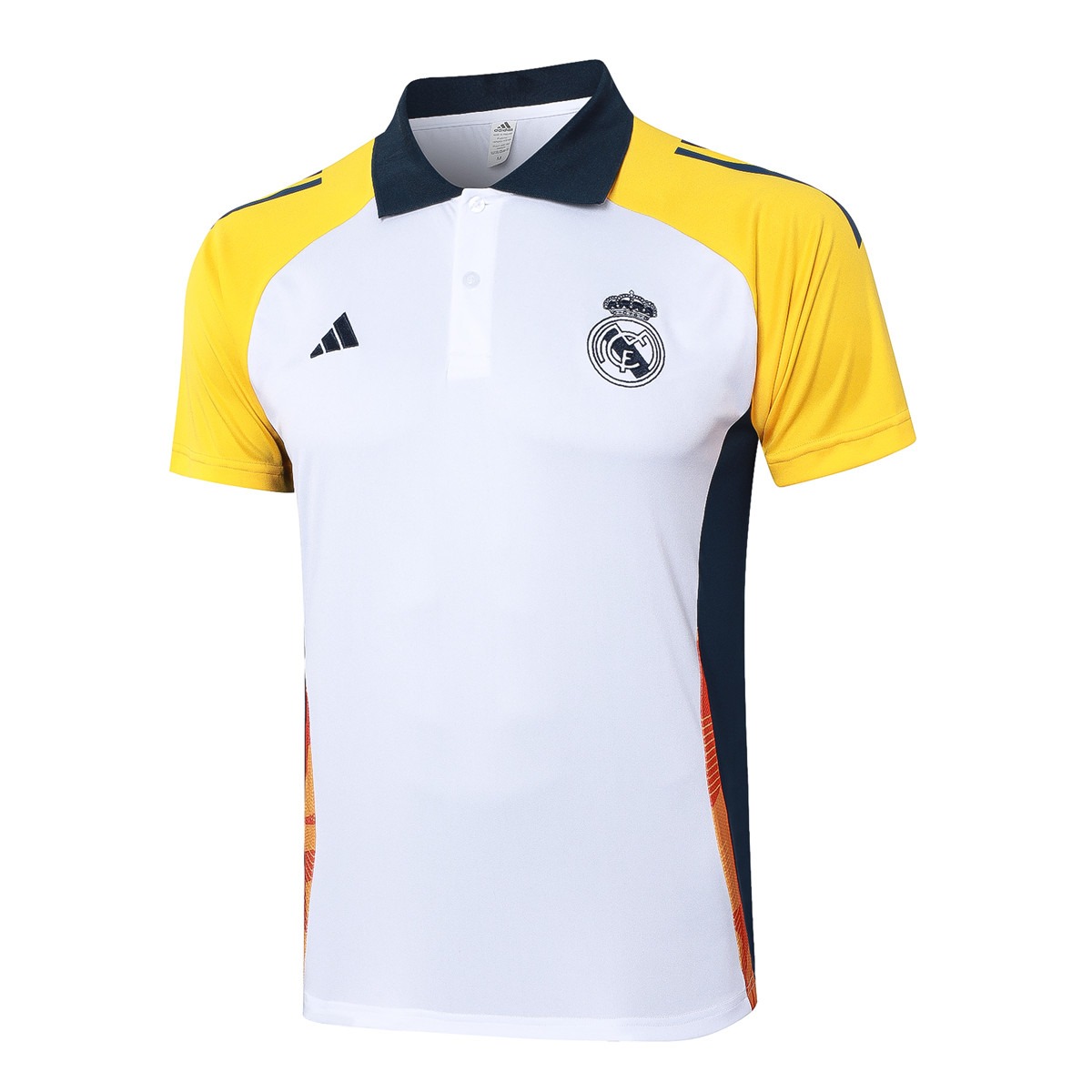 Mens Real Madrid Polo Shirt White 2023/24
