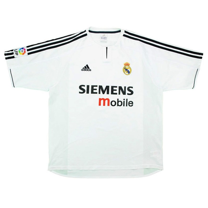 Mens Real Madrid Retro Home Jersey 2003/04