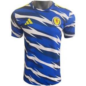Mens Scotland Prematch Blue Jersey 2024 Mens Scotland Prematch Blue Jersey 2024